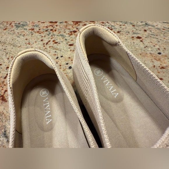 Vivaia Mary Jane Buckle Mesh Light Brown Ballet Flats Women’s Size 38 NEW No Box - Picture 6 of 14